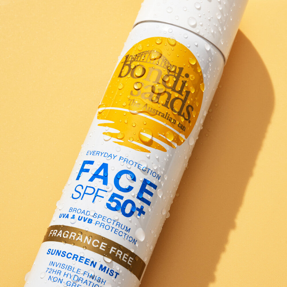 Bondi Sands Sunscreen Spray Mist Face SPF50+ Fragrance Free - 79 ml