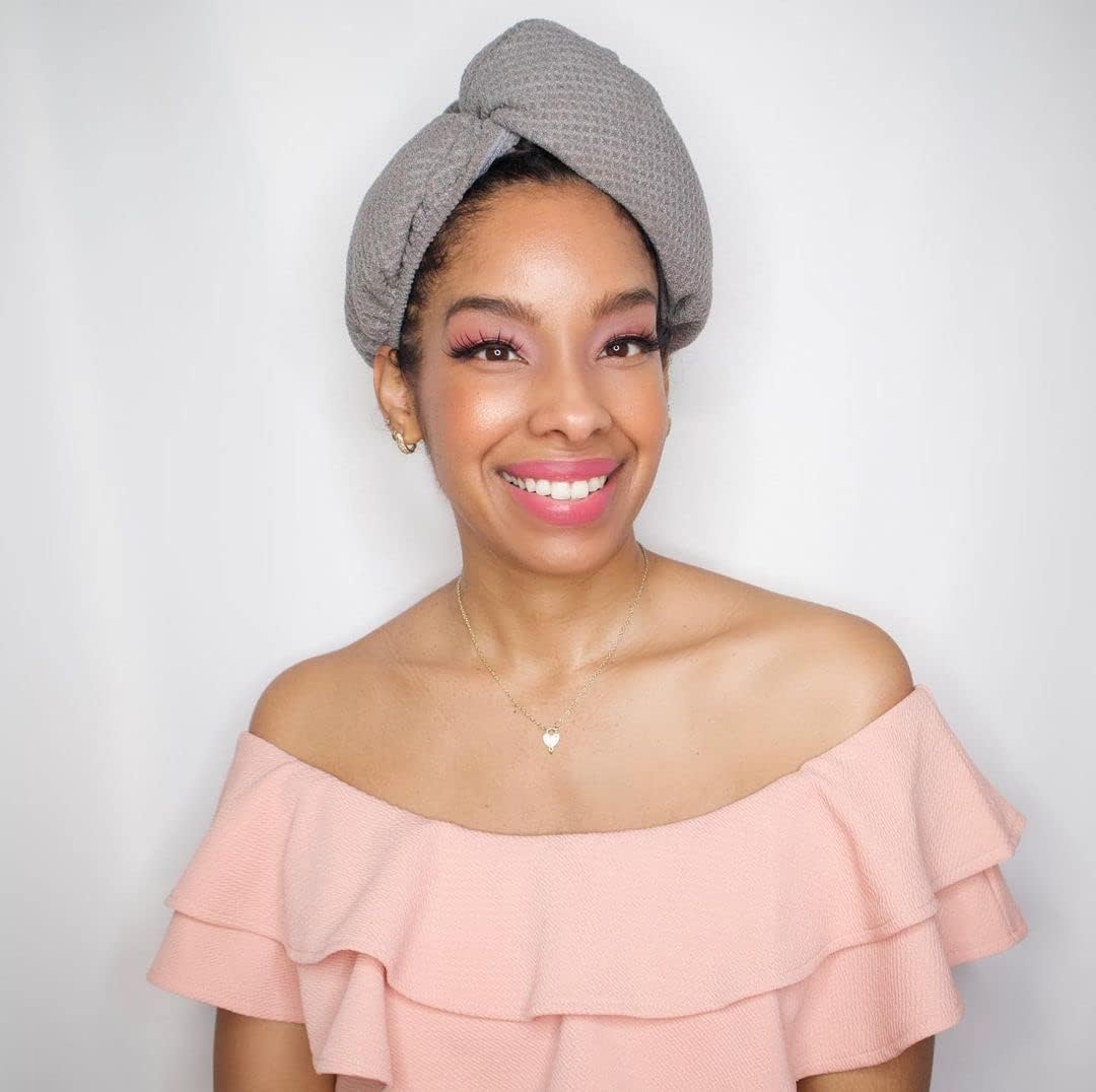 Giovanni Cosmetics - Sneldrogende Haarhanddoek (Quick Dry Hair Turban) – Grijs