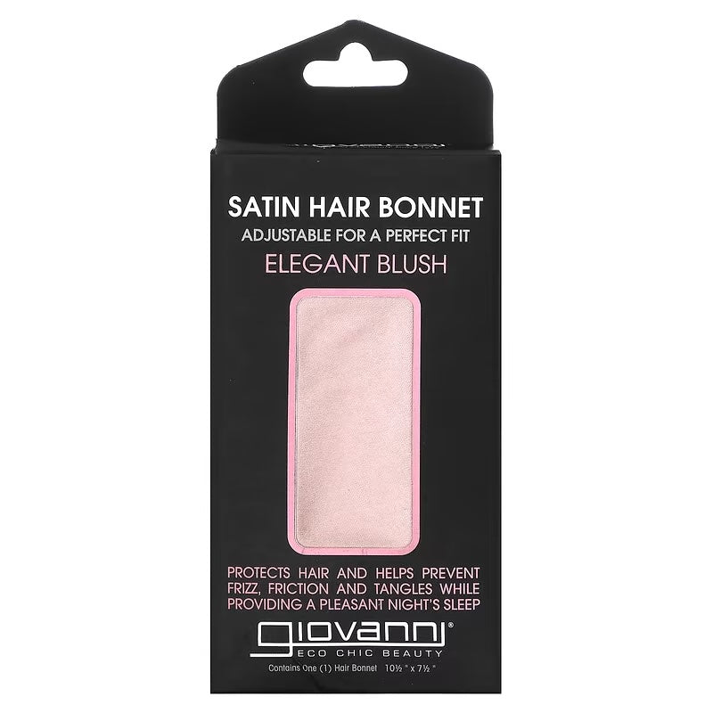 GC - Elegant Blush Satin Hair Bonnet - Single Unit
