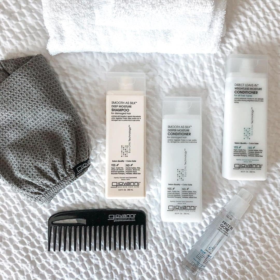 Giovanni Cosmetics - Sneldrogende Haarhanddoek (Quick Dry Hair Turban) – Grijs