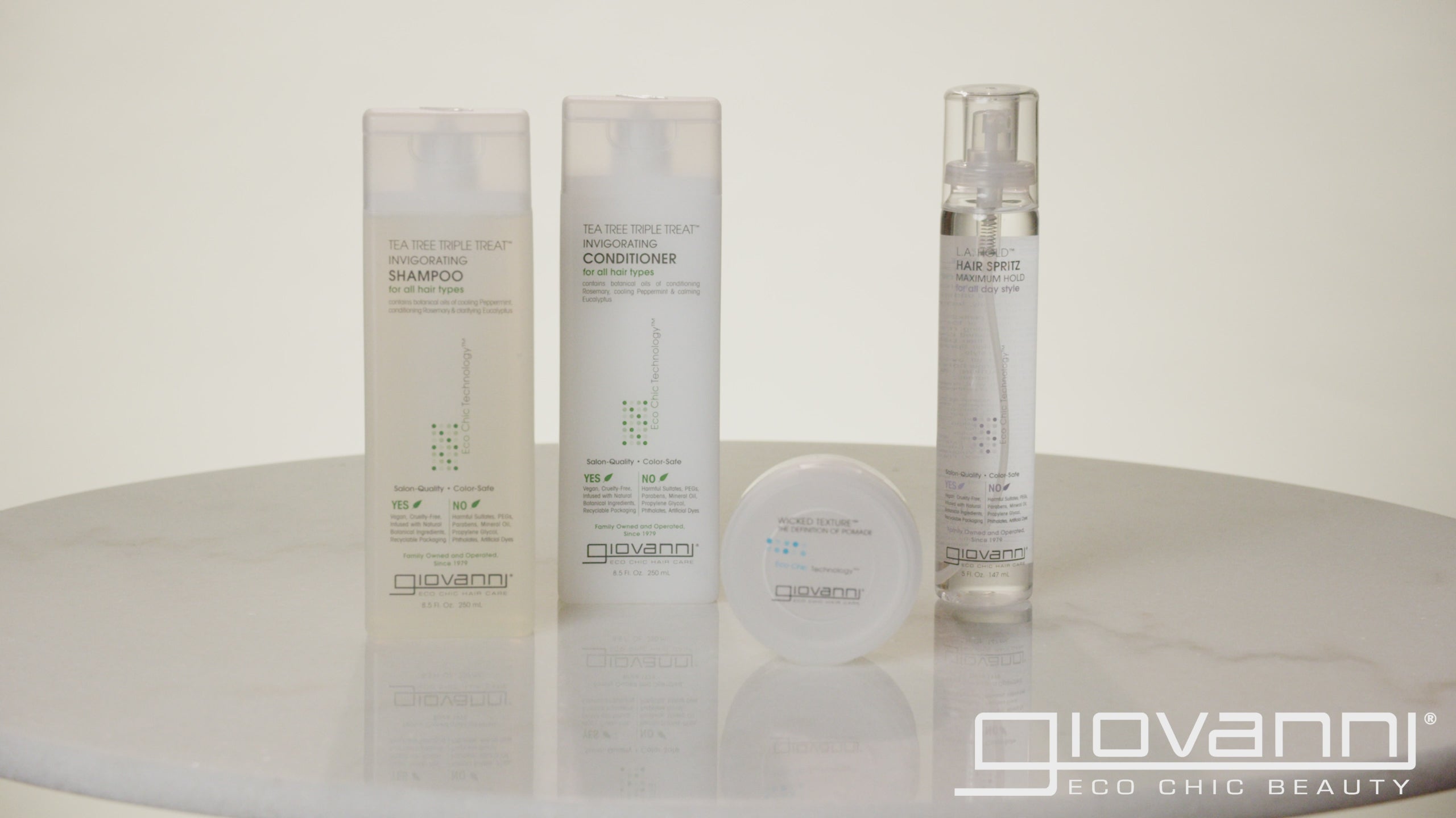 Giovanni Cosmetics - Coffret de soins capillaires à l'arbre à thé - Shampoing et après-shampooing