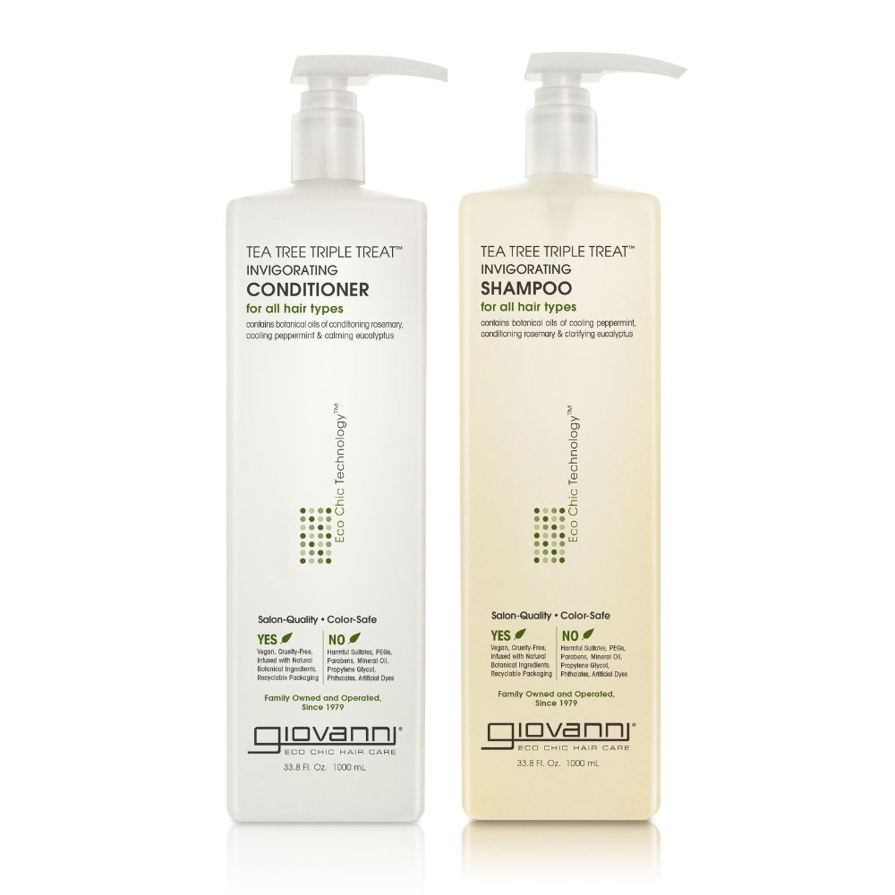 Giovanni Cosmetics - Coffret de soins capillaires à l'arbre à thé - Shampoing et après-shampooing