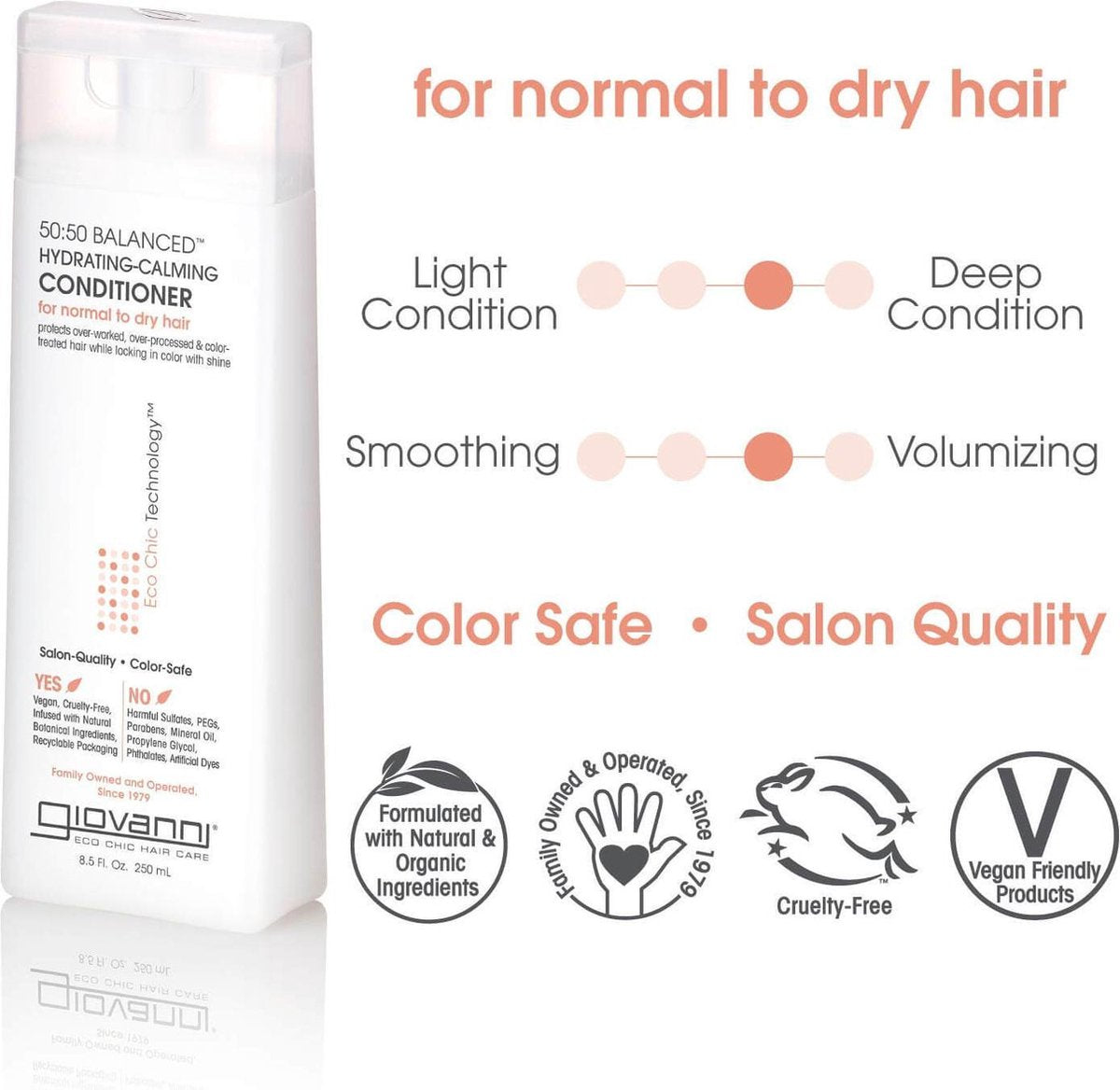 GC - 50:50 Balanced Hair Care Set - Shampoo + Conditioner 2x 250ml