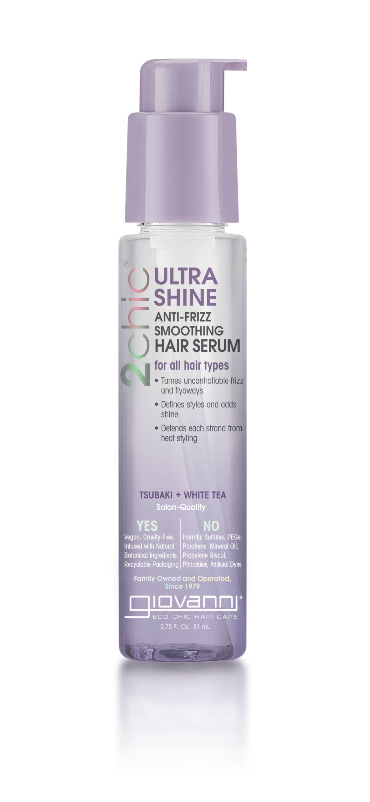 GC - 2chic - Ultra-Shine Anti-Frizz Smooting Hair Serum with Tsubaki & White Tea 81ml