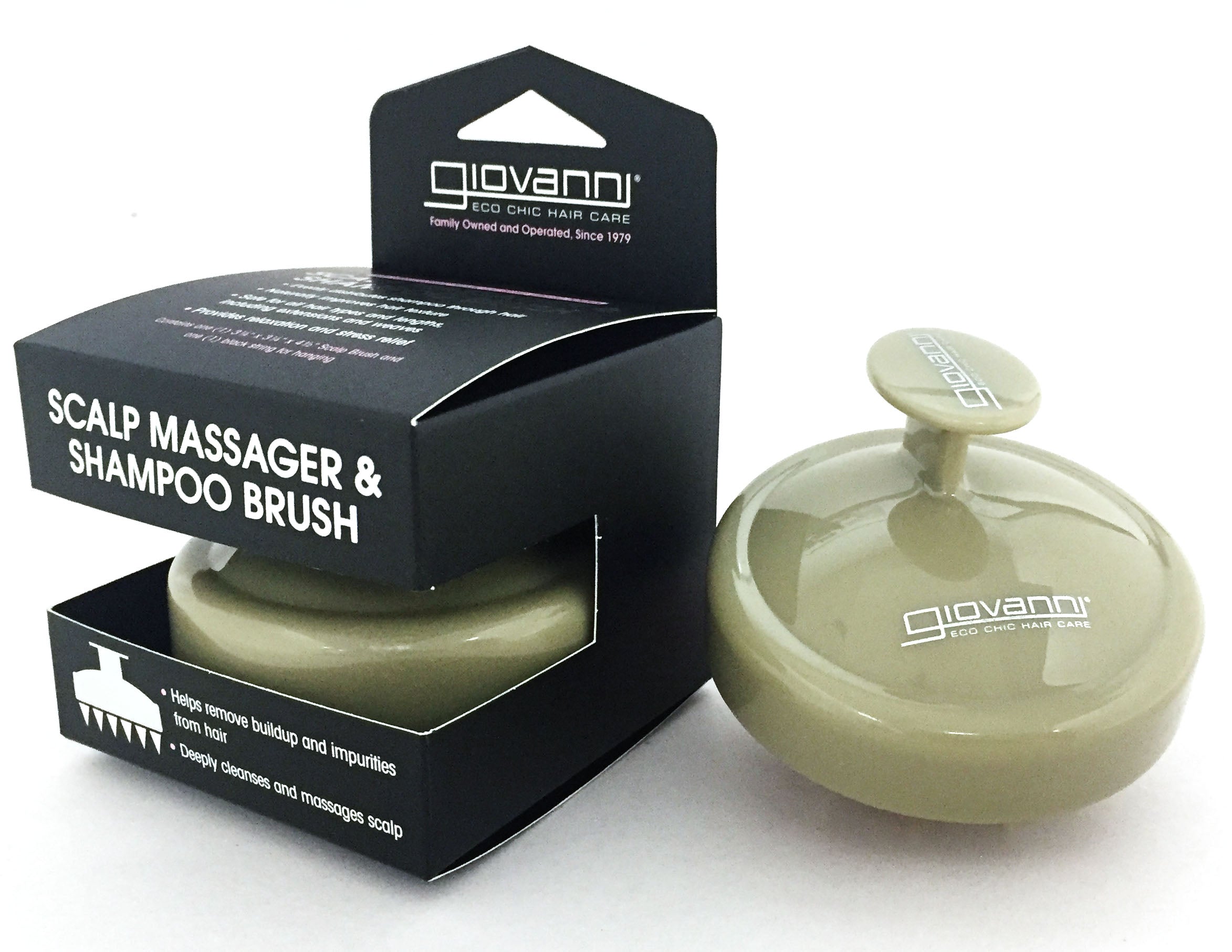 Giovanni Cosmetics - Brosse de massage pour cuir chevelu et shampoing