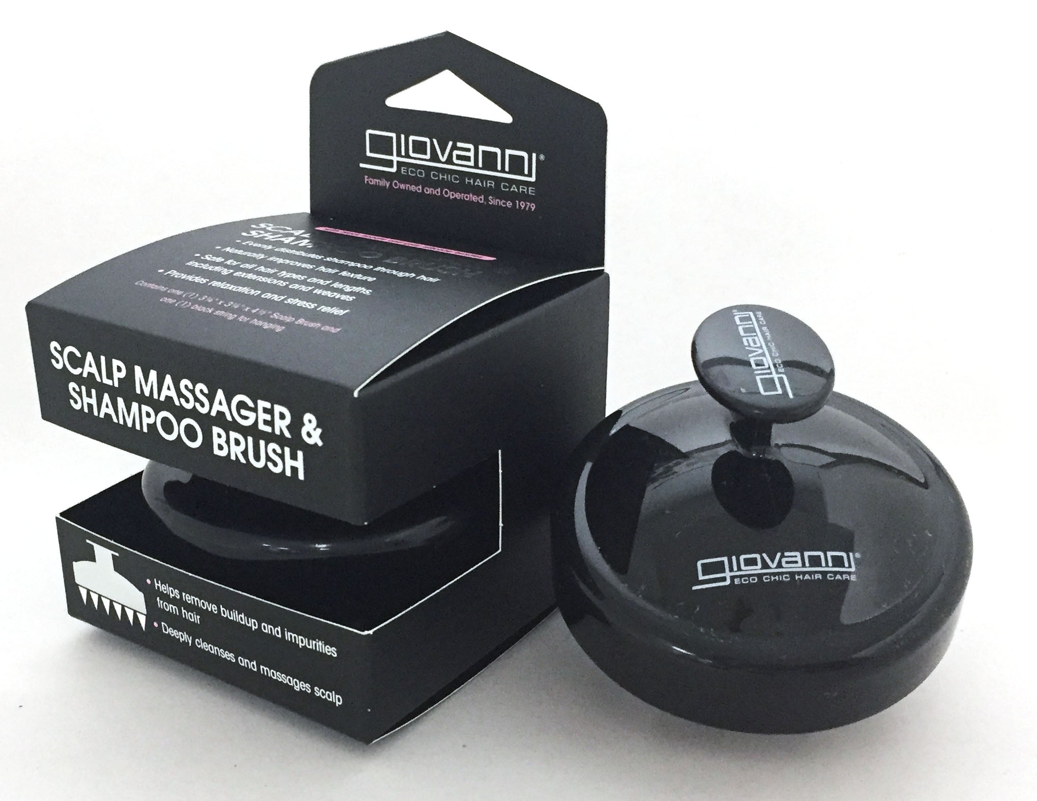 Giovanni Cosmetics - Brosse de massage pour cuir chevelu et shampoing