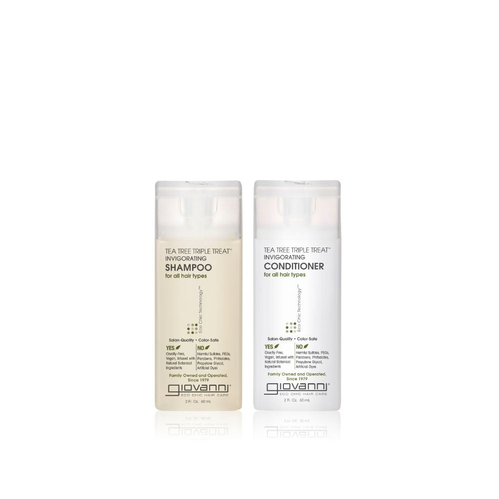 Giovanni Cosmetics - Coffret de soins capillaires à l'arbre à thé - Shampoing et après-shampooing