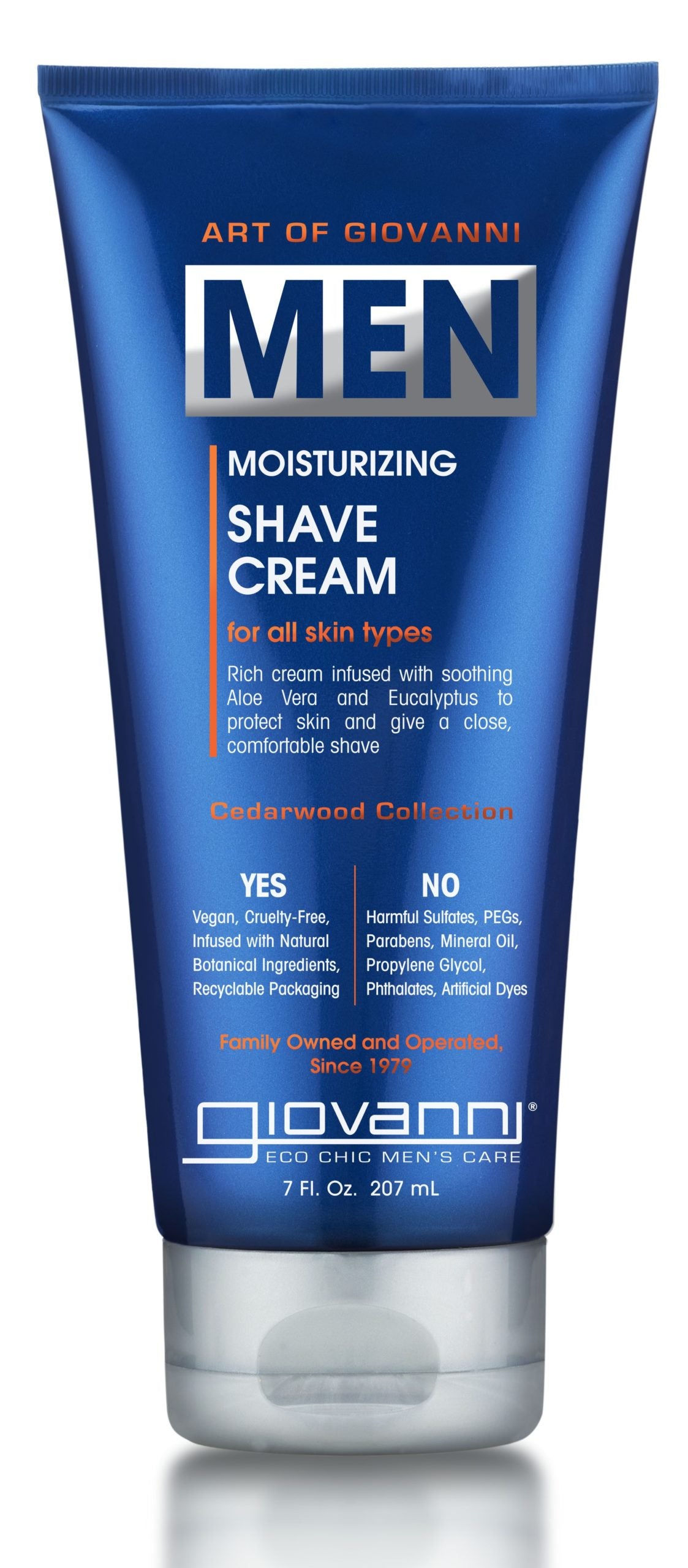 Giovanni Cosmetics - Crème à raser hydratante pour hommes 207 ml