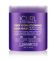 Giovanni Cosmetics - Curl Habit Curl Defining Masque capillaire revitalisant en profondeur - 295 ml