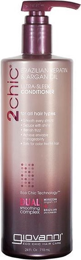 Giovanni Cosmetics - 2chic® - Après-shampooing ultra-lisse à la kératine brésilienne et à l'huile d'argan