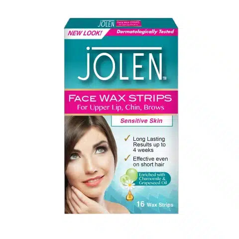 JOLEN Face Wax Strips - 16 stuks