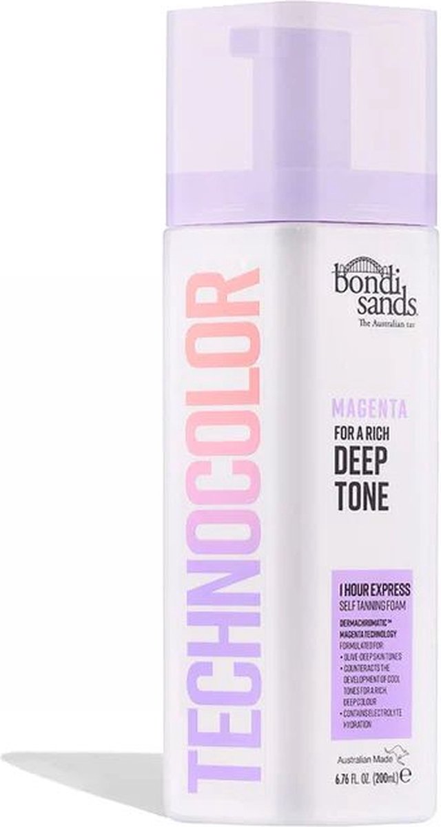 Bondi Sands Technocolor 1 Hour Express Self Tanning Foam - Magenta- 200ml