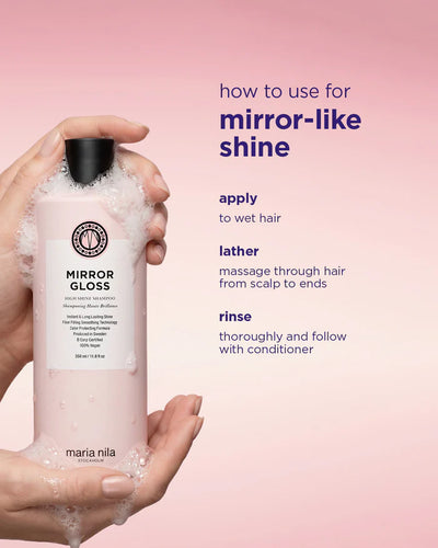 Maria Nila Mirror Gloss - high shine routine voor langdurige glans