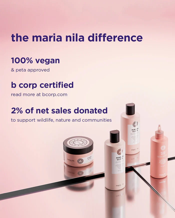 Maria Nila Mirror Gloss - high shine haarverzorgingslijn voor glanzend, pluisvrij haar