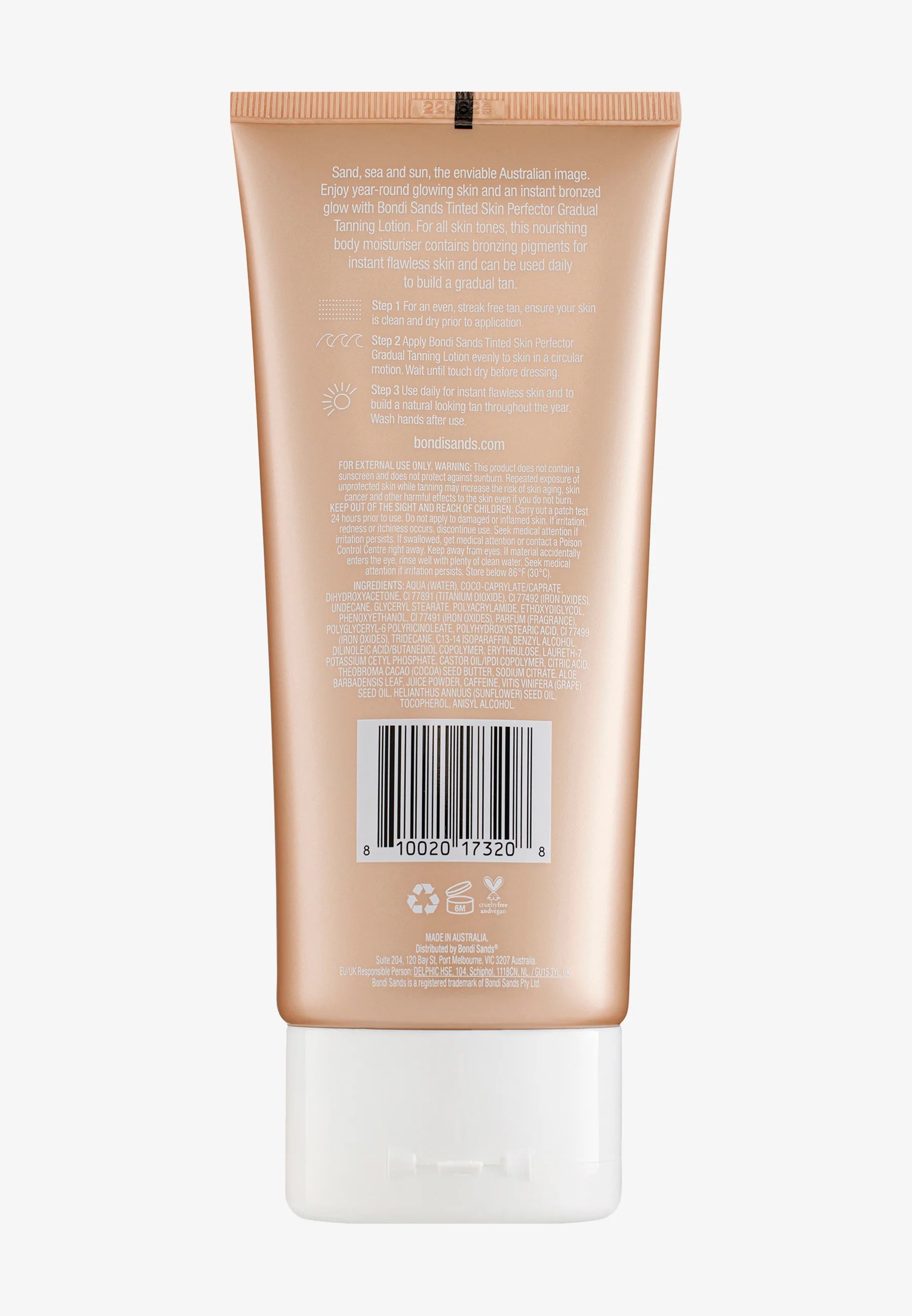 Bondi Sands Lotion de bronzage progressive teintée Perfector - 150 ml