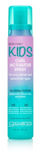 Giovanni Cosmetics ECO CHIC® KIDS CURL ACTIVATOR SPRAY - Eco-Friendly, Natural Ingredients, Curly Hair, Kind, Krullen - 200ml