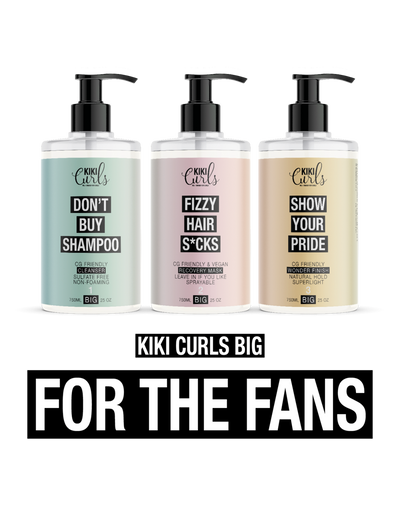KIKI Curls Combi set BIG ( #1 Cleanser, #2 Mask, #3 Wonder finish)- 3x 750ml