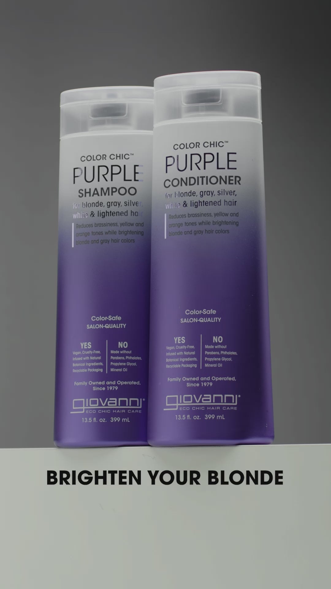 Giovanni Cosmetics - Color Chic Purple Shampoo - 399 ml