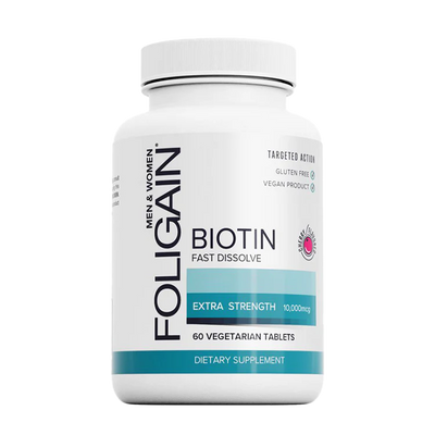 Foligain supplément de biotine à dissolution rapide 10 000 MCG