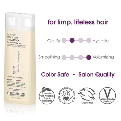 Giovanni Cosmetics - Shampoing Volume Max Root 66