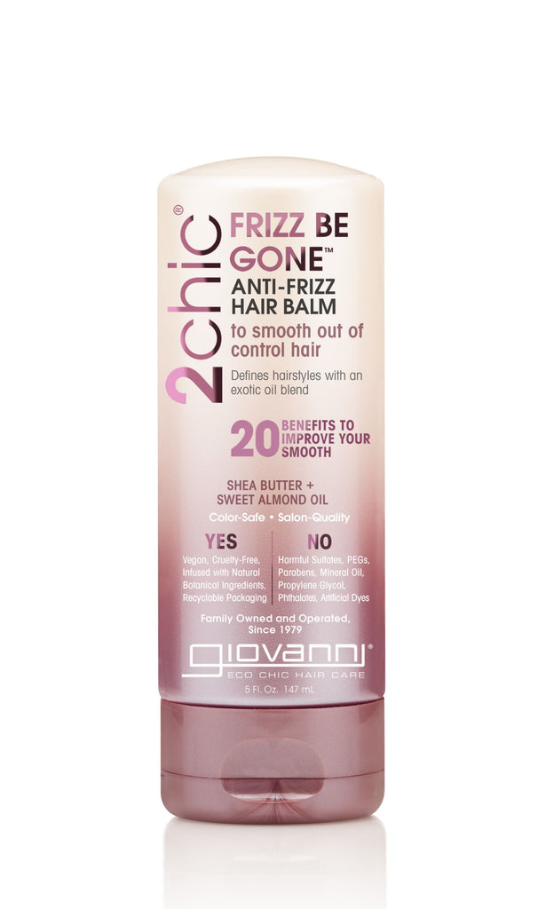 Giovanni Cosmetics - 2chic® - Frizz Be Gone Beurre de Karité &amp; Huile d'Amande Douce Baume Capillaire Anti-Frizz 147 ml