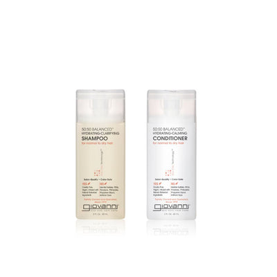 Giovanni Cosmetics - Coffret de soins capillaires équilibrés 50:50 - Shampoing et après-shampooing pour cheveux normaux à secs