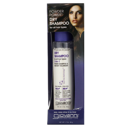 Giovanni Cosmetics - Shampooing sec Powder Power pour tous types de cheveux - 48 grammes