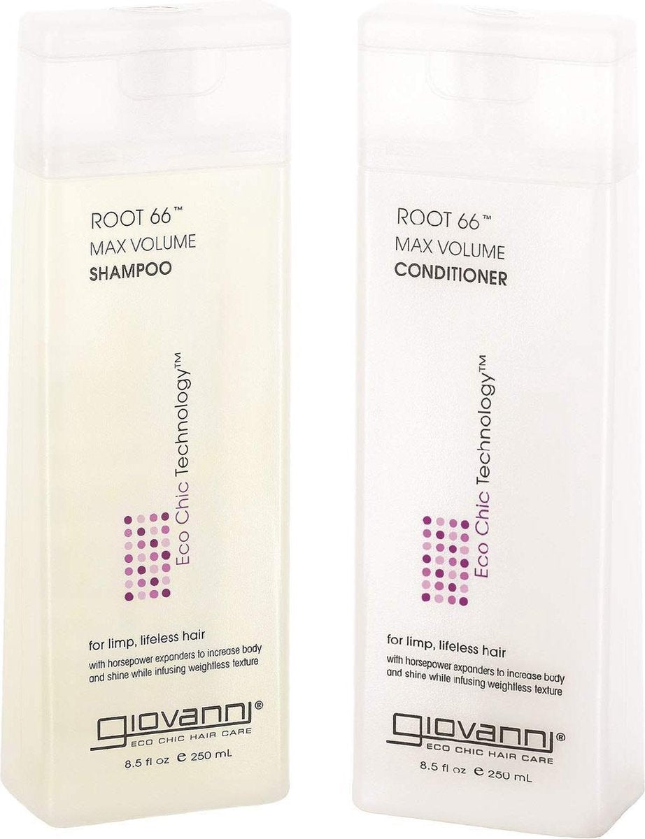 Giovanni Cosmetics - Root 66 Hair Care Set - Shampoo & Conditioner voor slap, dun, futloos haar