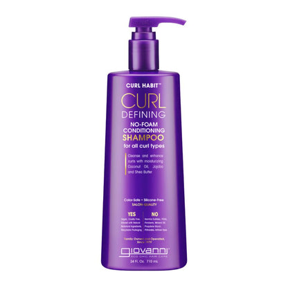 Giovanni Cosmetics - Curl Habit Shampooing revitalisant sans mousse définissant les boucles