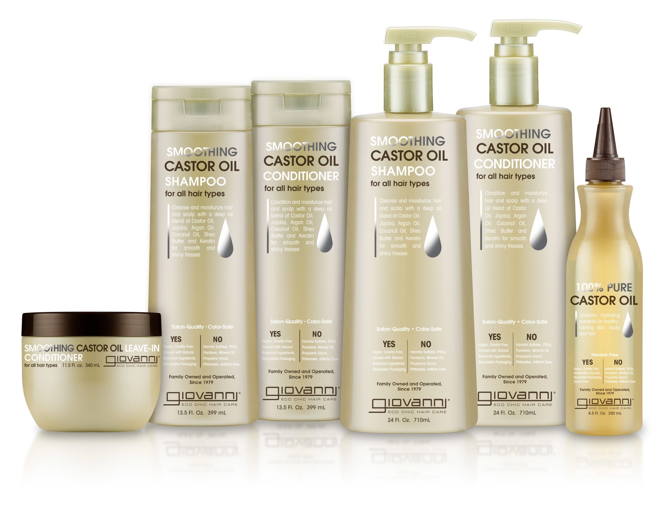 Giovanni Cosmetics - Smoothing Castor Oil Leave-In Conditioner - 340 ml