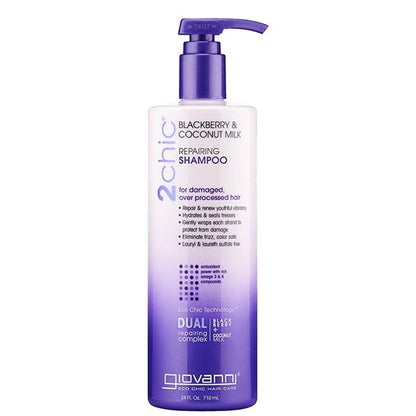 Giovanni Cosmetics - 2chic® - Shampooing Réparateur à la Mûre et au Lait de Coco