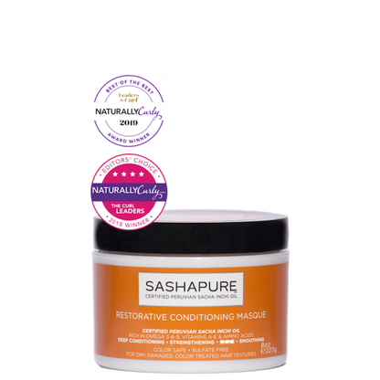 Sashapure Masque revitalisant réparateur 227 gr