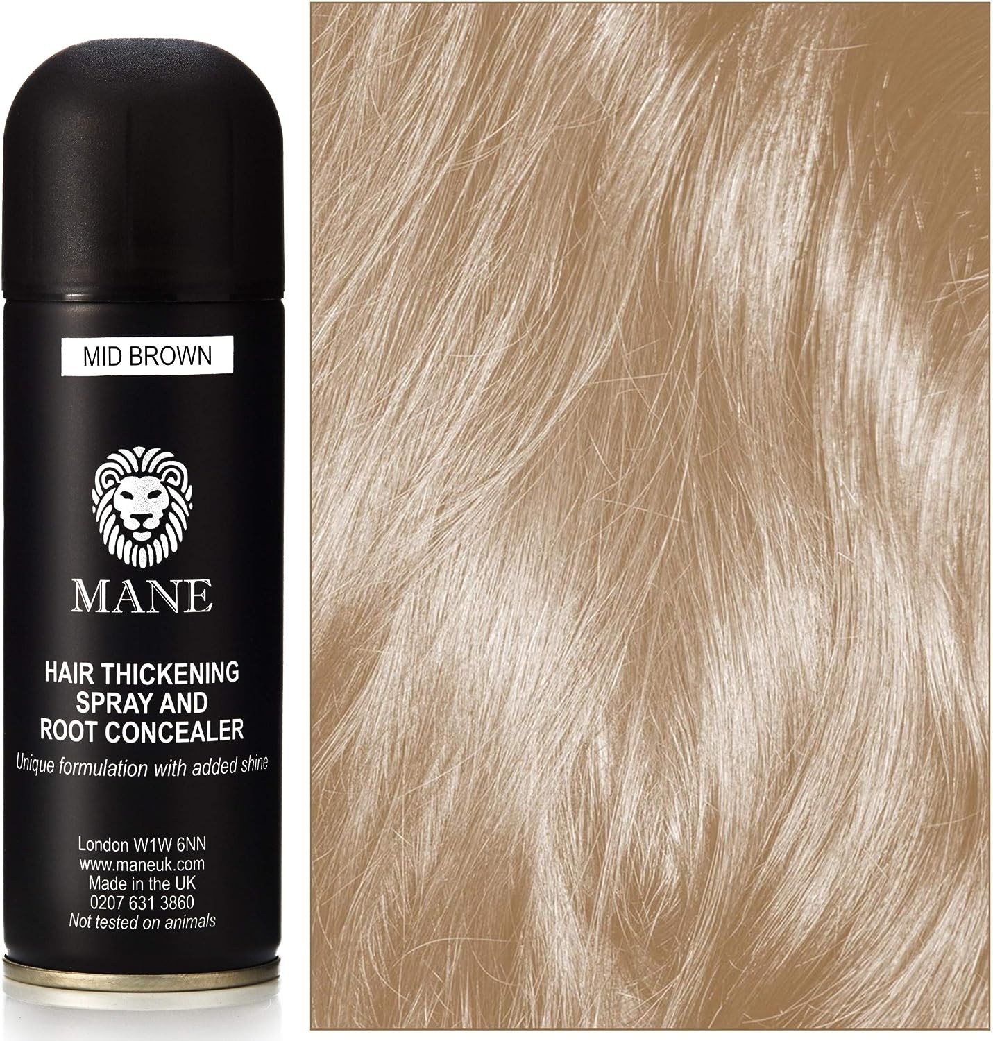 Mane Hair Thickening Spray & Root Concealer  200ml